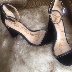 Sam Edelman “Yaro” Heel Black Suede 7.5